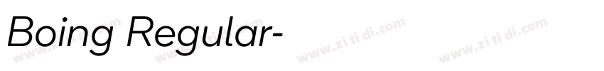 Boing Regular字体转换